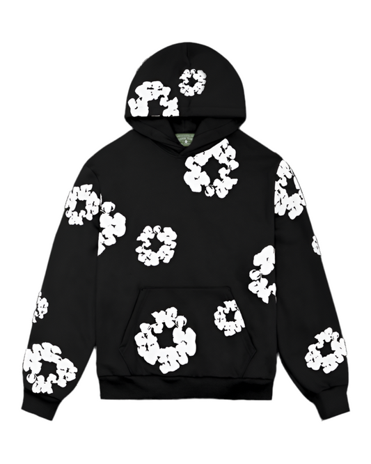 Denim Tears 
The Cotton Wreath Sweatshirt Black