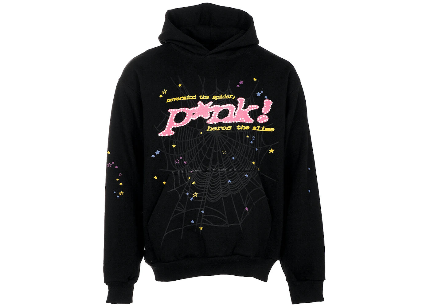 Sp5der P*NK Hoodie Black Men's - FW21